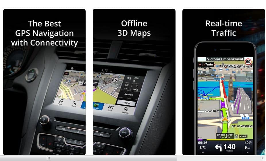 Sygic Offline Maps for Apple CarPlay and iPhone with iOS 12 auto